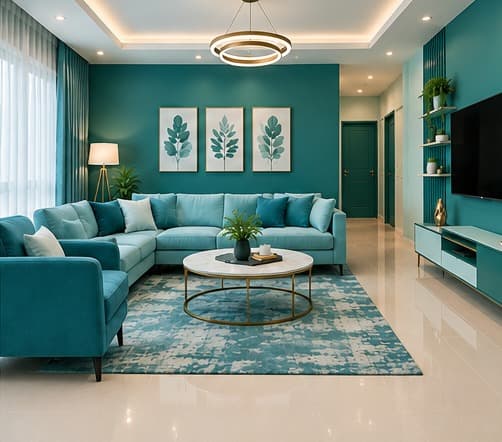 Living room tour scene at 0°