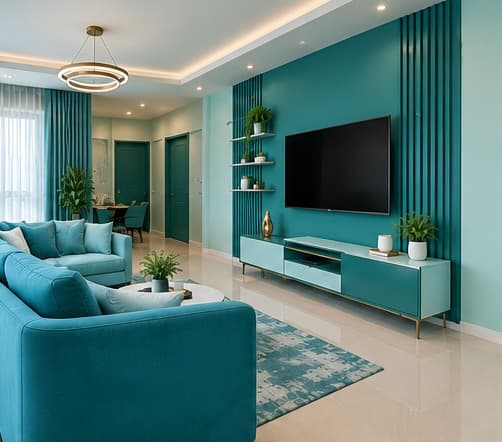 Living room tour scene at 120°